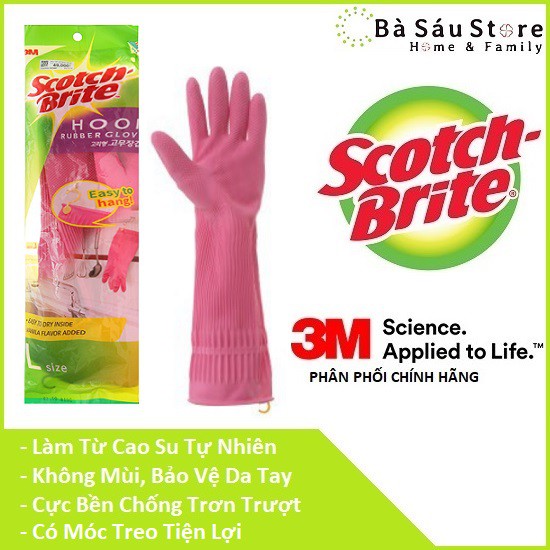 Găng tay đa dụng rửa chén có móc treo Scotch-Brite 3M GT-MOC