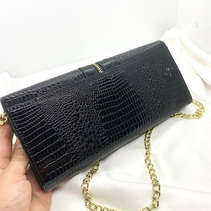 [Ảnh thật] Clutch nữ kiêm ví cầm tay dự tiệc vân rắn sang trọng VRD175