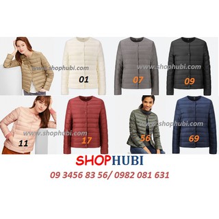 Áo lông vũ siêu nhẹ cổ tròn Nữ UNIQLO Nhật 2018 2019
