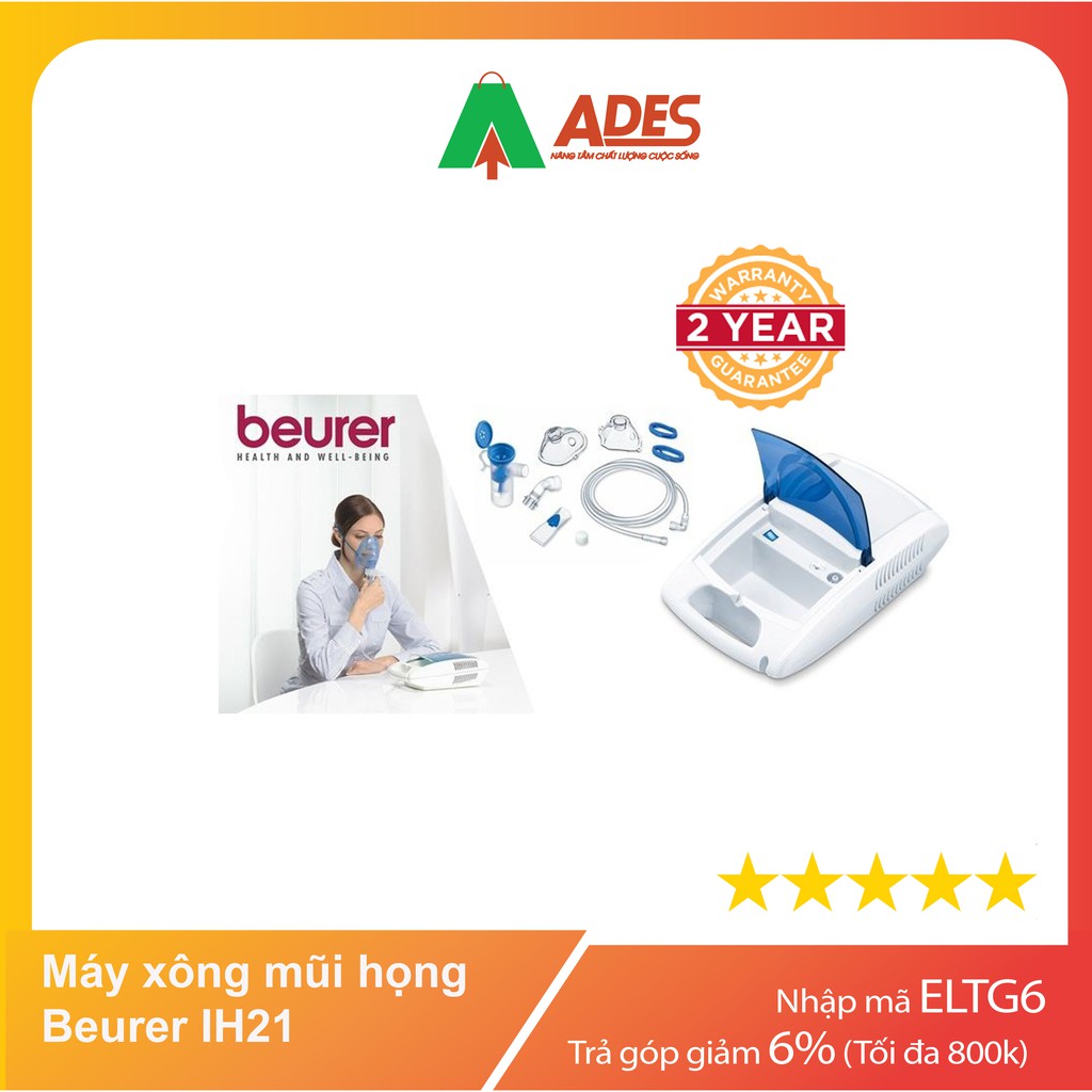 Máy xông mũi họng Beurer IH21 | Chính hãng, Vận chuyển toàn quốc | Bảo hành 24 tháng