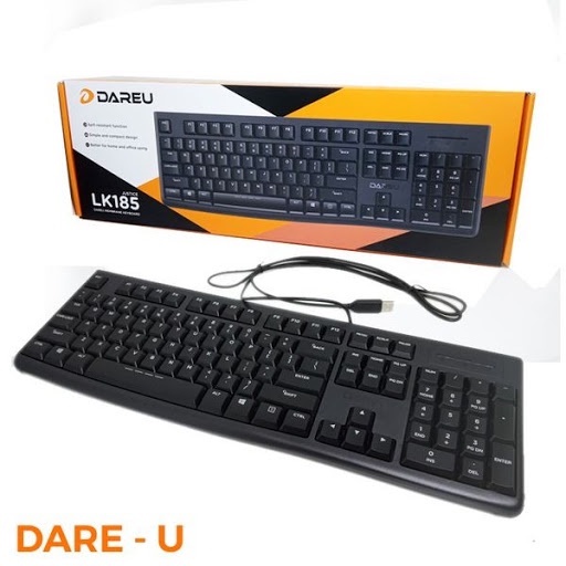 Bàn phím dùng cho máy tính laptop có dây DAREU LK185 giá rẻ hàng chính hãng