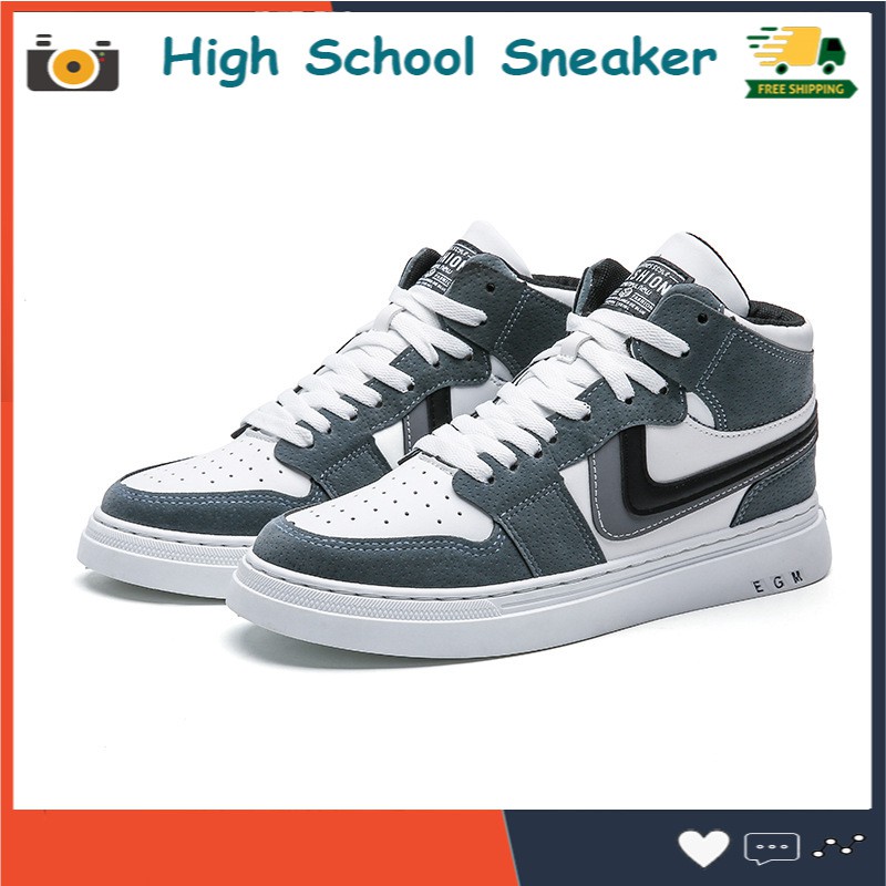 Giày Nam [FREESHIP EXTRA] Giày Sneaker Nam phong cách thể thao cao cổ siêu đẹp mã JD size 39-44
