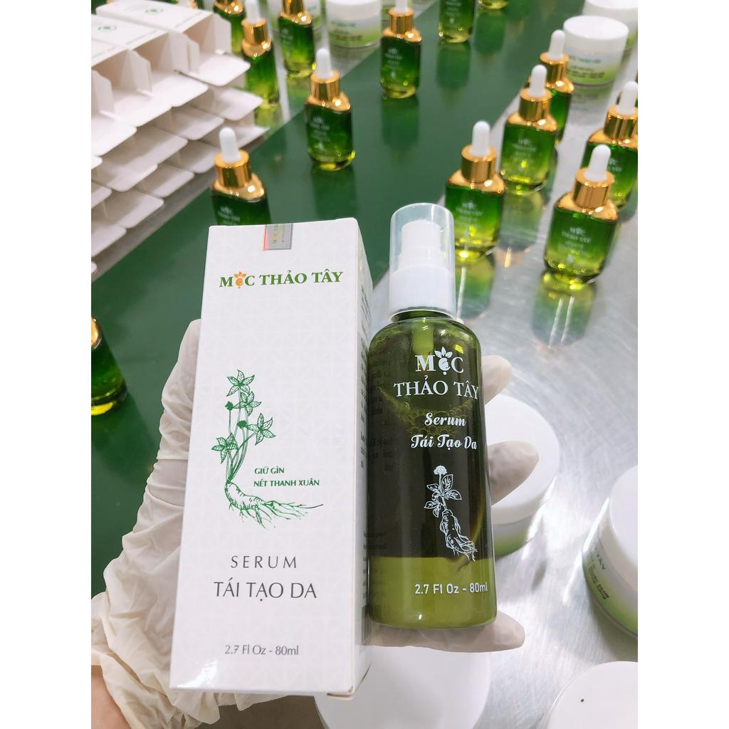 (Tặng bột rửa mặt Sunnary) Serum Tái Tạo Da Mộc Thảo Tây chiết xuất nhân sâm đánh bay mụn nám tái tạo da