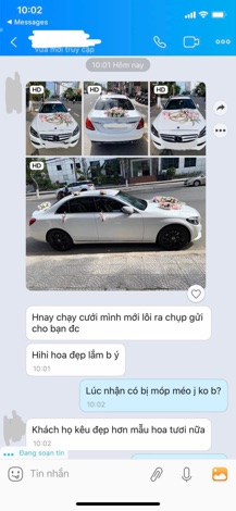 HOA XE CƯỚI TRẮNG ĐỎ