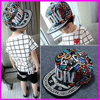 Mũ lưỡi trai cho bé trai bé gái từ 2-8 tuổi phong cách Hiphop dễ thương