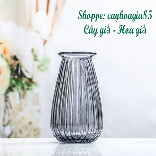 Bình Thủy Tinh_ Bình Thắt Nơ Bông Mai