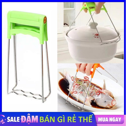 [Hot Hot] Kẹp Gắp Thức Ăn Nóng Thép Không Gỉ Tiện Dụng | WebRaoVat - webraovat.net.vn