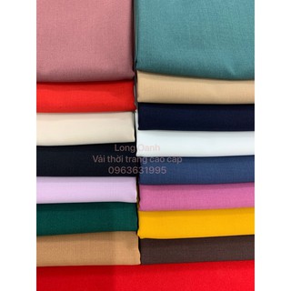 Vải đũi chéo thái may đồ công sở vest, khổ 1m5, 15 màu chất dày dặn thoáng mát