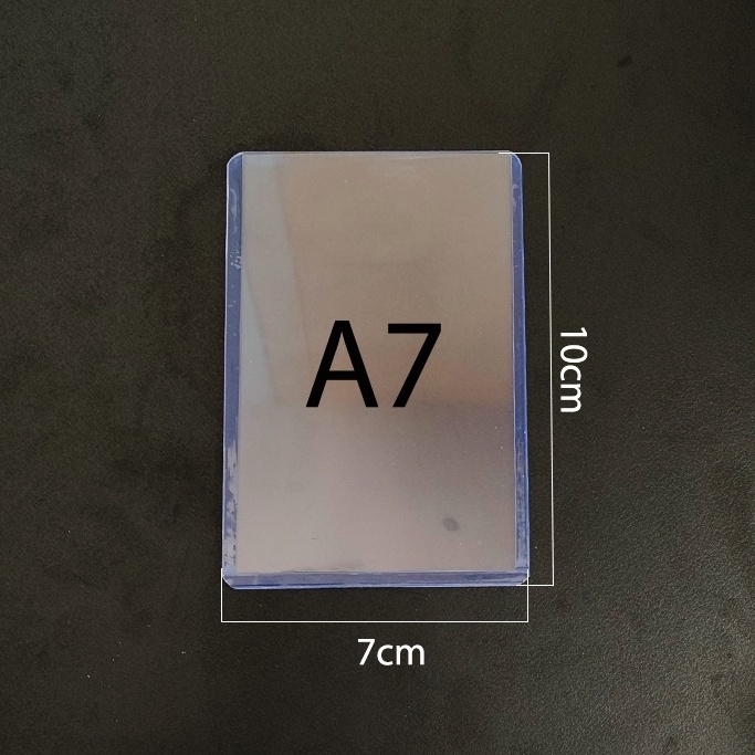 Toploader đựng card nhét ảnh kích thước A7 7x10cm và B8 6.4x9cm đựng card Anime, Kpop, Idol, đựng thẻ bài sưu tầm