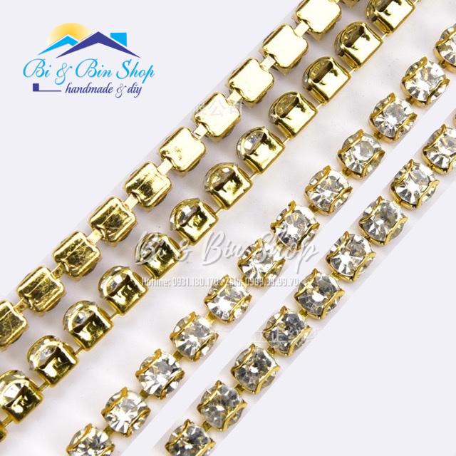 1 Mét Dây Xoàn Chấu D Đính Kết Trang Phục Thời Trang, Làm Phụ Kiện Handmade - Bi &amp; Bin Shop