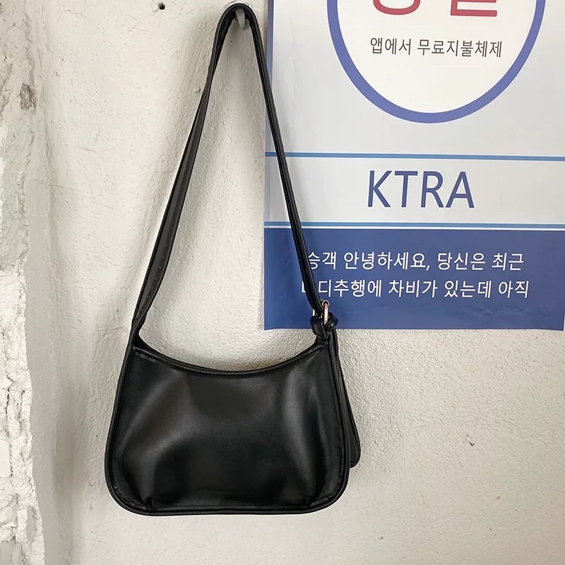 (Có sẵn) Túi HOBO Bag đeo chéo da mềm đẹp ulzzang