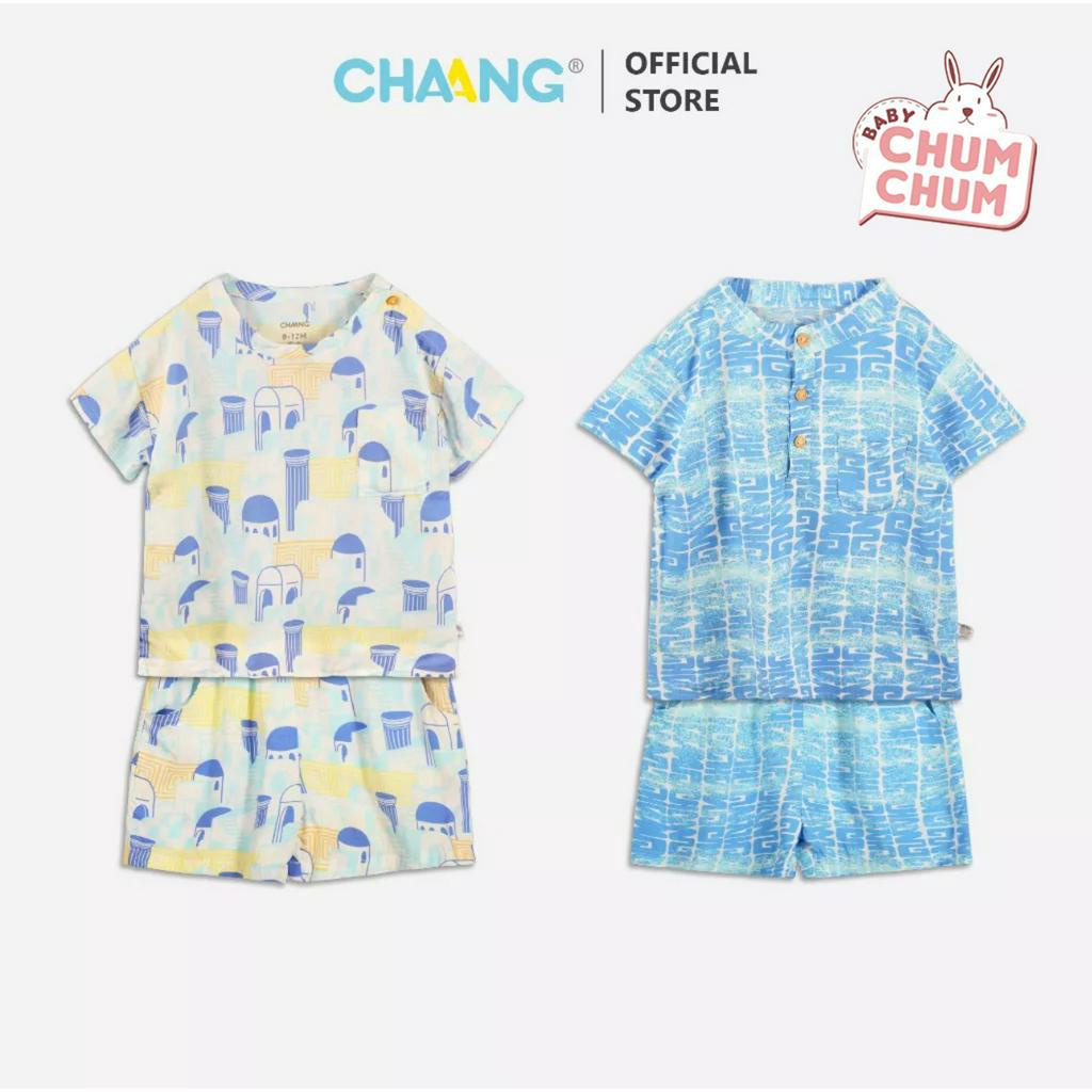 Bộ Cộc Túi Ngực Lanh Bé Trai CHAANG  SS23D4
