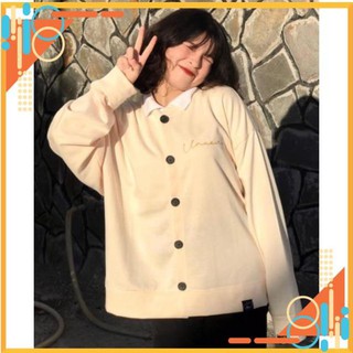 [HOT RẢO RIẾT !!] ÁO Cardigan Jacket Uncover Fool's Game MÀU KEM TẶNG GẤU SICI đẹp