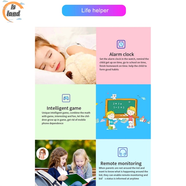 [IS] Đồng Hồ Thông Minh Q16s Chống Thấm Nước Định Vị Sos Hỗ Trợ Gọi Điện Cảm Ứng Cho Bé Trai Và Bé Gái