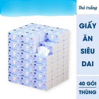 Khăn giấy ăn hình thỏ trắng siêu dai
