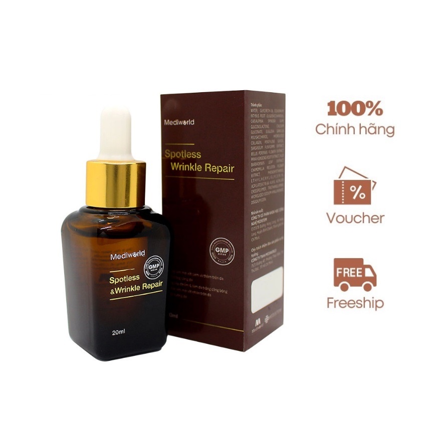 Serum Dưỡng Mắt Spotless & Wrinkle Repair giảm thâm quầng mắt bọng mắt Mediworld