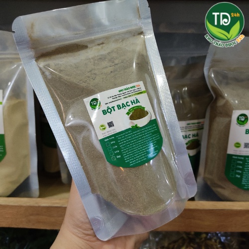 Bột Bạc Hà Nguyên Chất 100% dùng làm đẹp, giảm mụn, giảm sung viêm, ngâm chân và tắm – 250g/500g