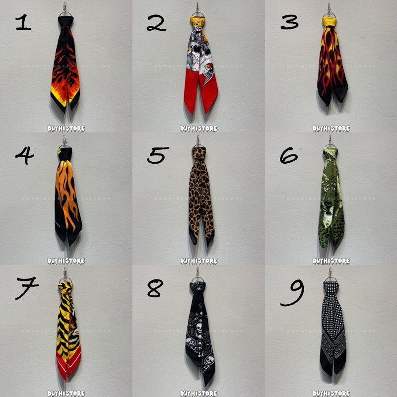 Khăn bandana turban vuông nhiều màu streetwear | DUYHI | Ảnh thật