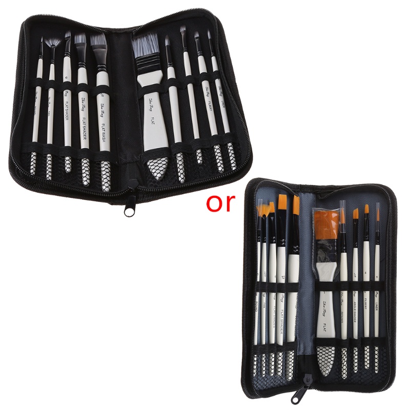 Set 10 Cọ Vẽ Tranh Sơn Dầu Chuyên Nghiệp