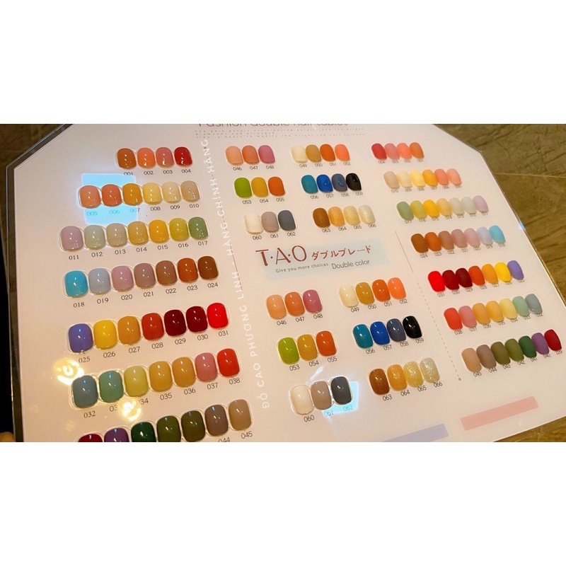 Sơn gel TAO 66 màu Hàn Quốc ( fullbox tặng bảng màu + base top)