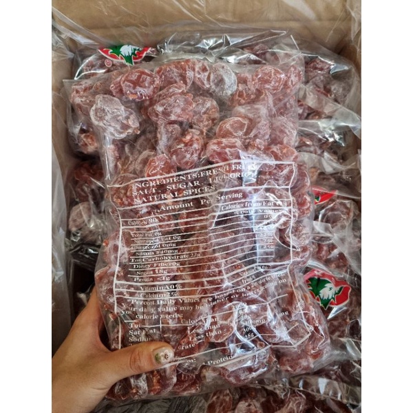 1KG Ô MAI XÍ MUỘI ĐÀO HỒNG PHẤN CHUA NGỌT