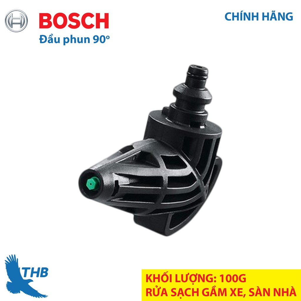 Đầu phun Bosch 90° F016800354 vòi phun 90° mạnh mẽ và tiện lợi cho các máy rửa xe AQT