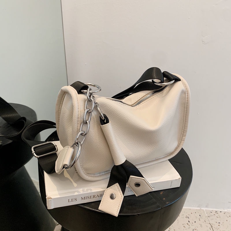 Túi đeo chéo IELGY da PU mềm sức chứa lớn phong cách Pháp thời trang