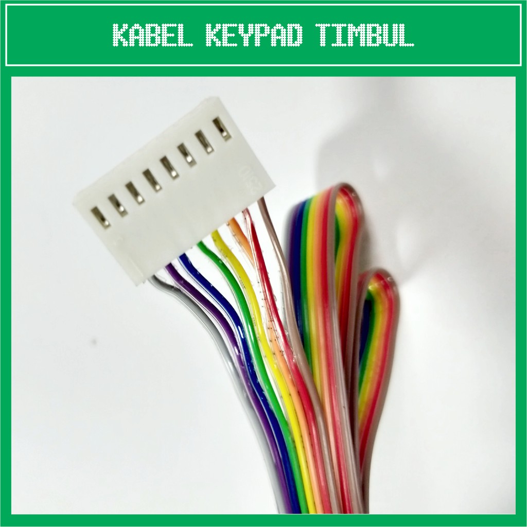 Prta Mini Cable - Pom Pom Cho Matrix 4x4 Keypad (dập Nổi) 8pin Rainbow