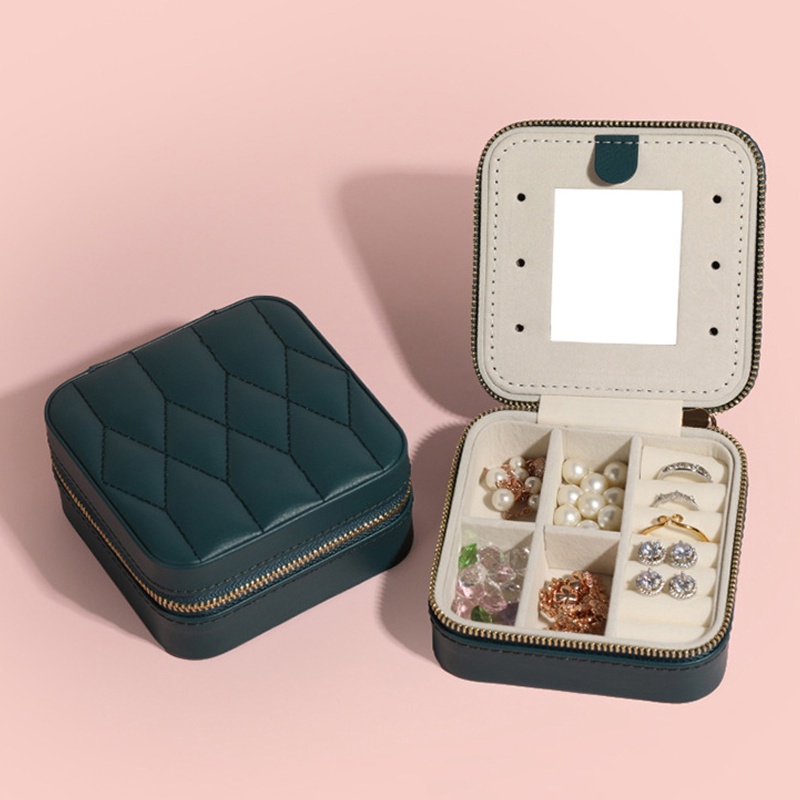 Hộp Đựng Trang Sức Nhẫn / Bông Tai Di Động Tiện Dụng Cho Nữ