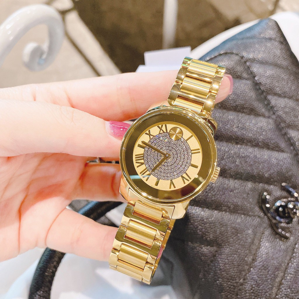 Đồng hồ nữ Movado Model: 3600355 - Máy Quartz Pin Thụy Sĩ - Kính Sapphire - Vỏ dây thép không gỉ