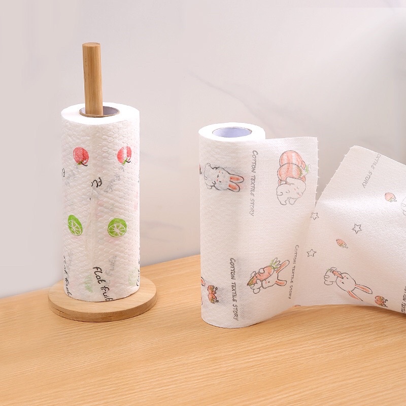 Cuộn Khăn Lau Bếp Đa Năng Tiện Dụng , Thấm Dầu Mỡ Có Thể Tái Sử Dụng Nhiều Lần