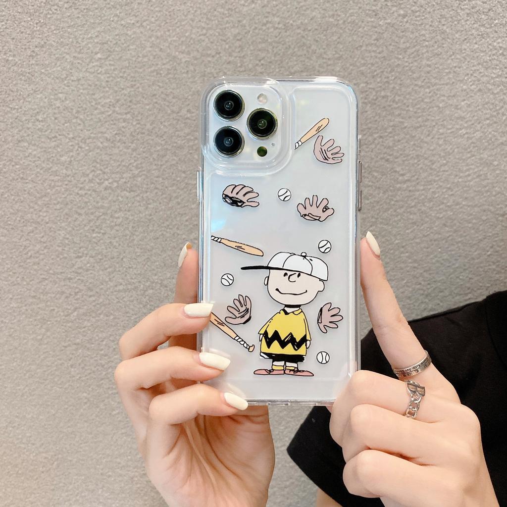 Ốp Điện Thoại Tpu Dẻo In Hình Snoopy Hài Hước Cho iphone 13 Promax 12 11 7 Plus X XR 8 7