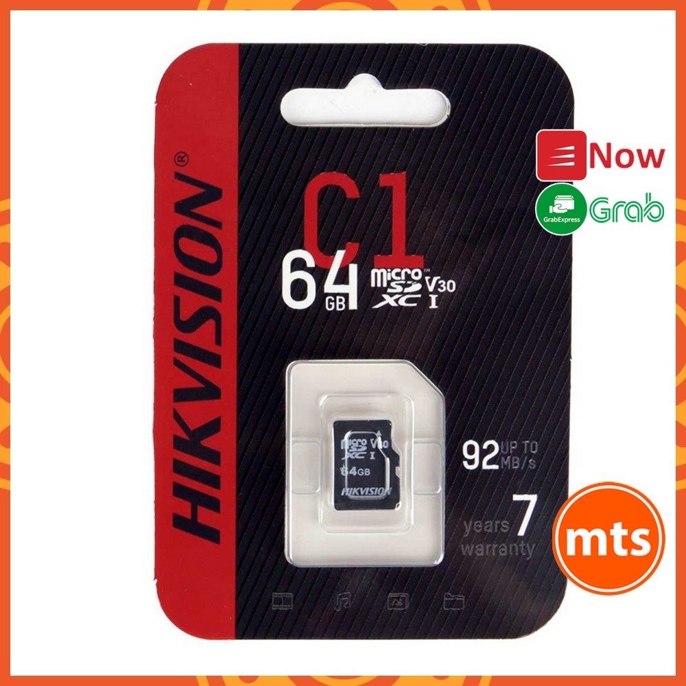 Thẻ Nhớ Micro SD HIKVISION 32GB/ 64GB - Tốc Độ Đọc Lên 92m/s - Dùng Cho Tất Cả Các Thiết Bị Hỗ Trợ Thẻ Nhớ Gắn Ngoài