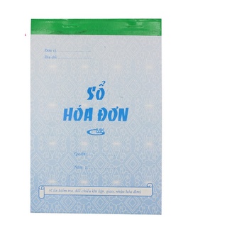 Lốc 10 quyển sổ hóa đơn 1 liên 13x19cm
