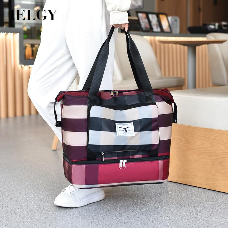 IELGY Túi Xách Du Lịch Sức Chứa Lớn Có Thể Gấp Lại Cho Nữ