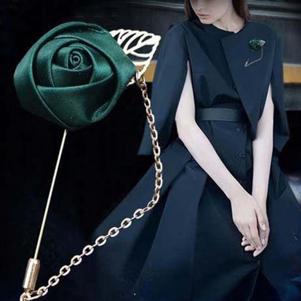 Ghim cài áo kiểu dáng hoa hồng thời trang phong cách cho nam / nữ