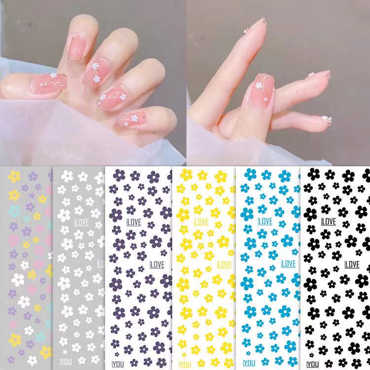 Sticker 3D Hoa Mai 5 Cánh | Hình Dán Móng Tay
