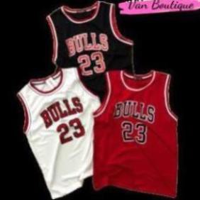 Áo bóng rổ BULLS 23 nam nữ không tay from rộng unisex ་ ་