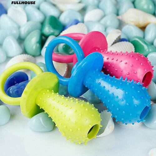 💎♥ Bite Resistant Bell Shape Rubber Pacifier Pet Dog Molar Chew Training Toy