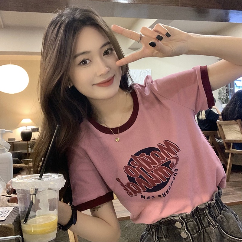 Áo Thun Nữ Tay Ngắn In Họa Tiết 51447