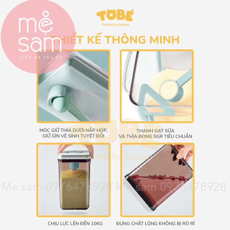 Hộp đựng sữa Helga To Bé 2,3L
