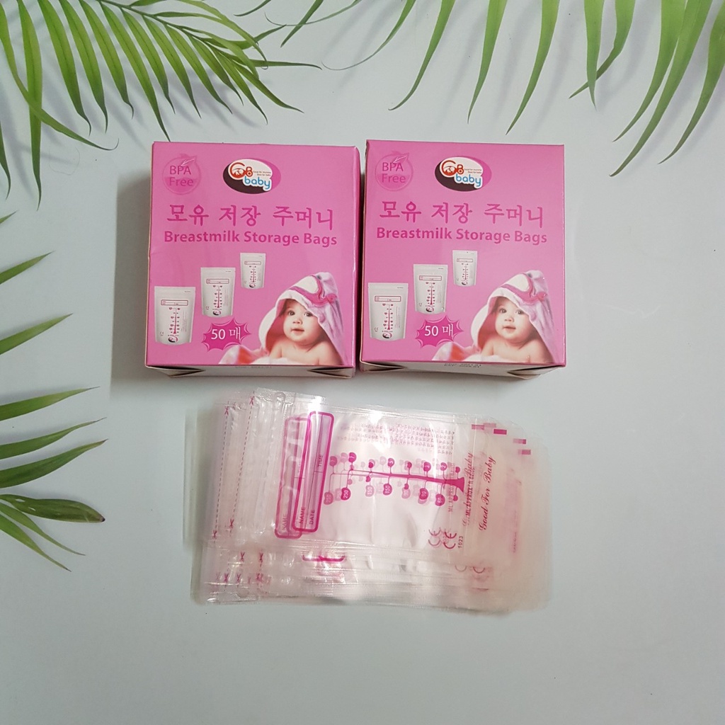Túi trữ sữa GB Hàn Quốc 250ml -Hộp 50 túi