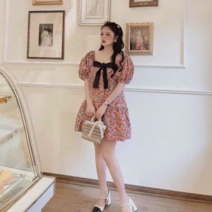 Đầm Babydoll Nữ Hoa Nhí Dáng Xòe Đáng Yêu | BigBuy360 - bigbuy360.vn