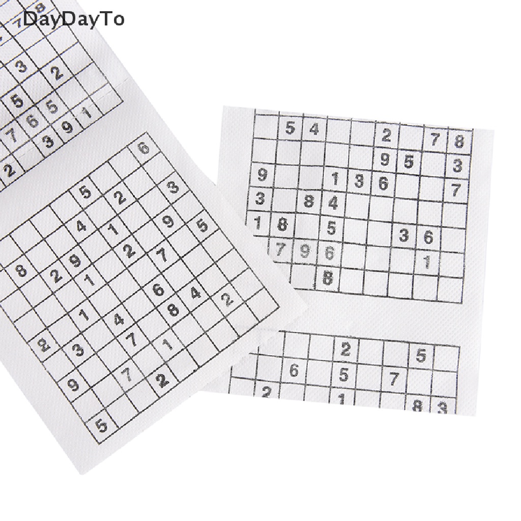 1 Cuộn 2 Giấy Vệ Sinh In Hình Trò Chơi Sudoku Vui Nhộn