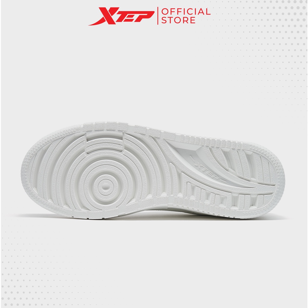 Giày thể thao nam Xtep chính hãng, đế bằng dáng basic dễ phối đồ, chất liệu da chống nổ 878319310017