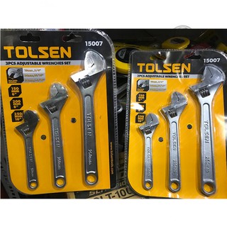 [ CHÍNH HÃNG ] Mỏ Lết Cán Trơn Bộ 3 Cây ( 6" | 8" | 10" ) Tolsen 15007 [ Real | TSE ]