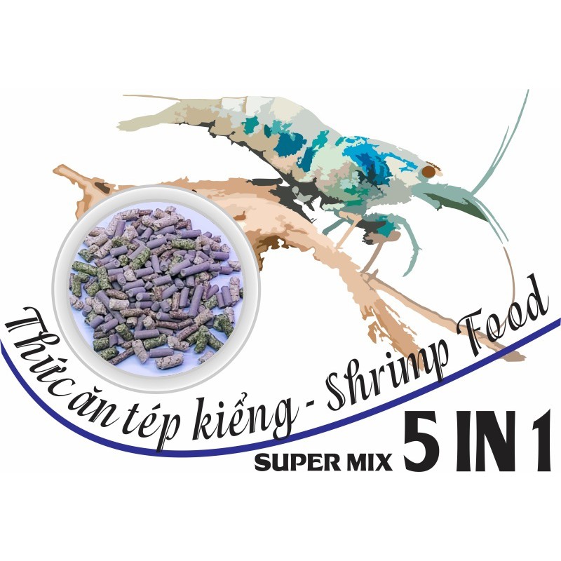 Thức Ăn Tép Cảnh SUPER MIX 5 in 1
