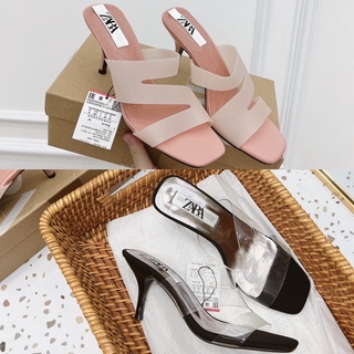 Guốc zara mica quai trong gót nhọn xuất dư fullbox