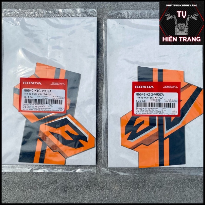 TEM CÁNH AB DÁN CÁNH ZIN AIRBLADE 125 GIỚI HẠN 2021 CHÍNH HÃNG HONDA