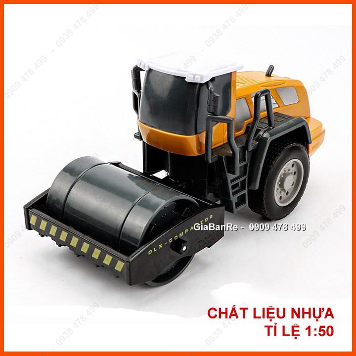 Mô Hình Nhựa Xe Lu Bánh Hơi Vàng Tỉ Lệ 1:50 - 9973.4